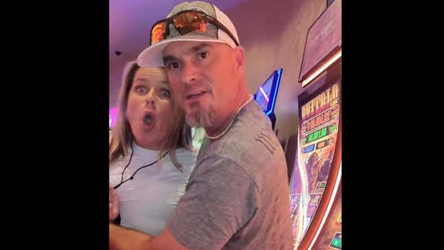 Image for article titled Karen Caught Harassing Black Man in Casino, Boyfriend Calls Him the N-Word